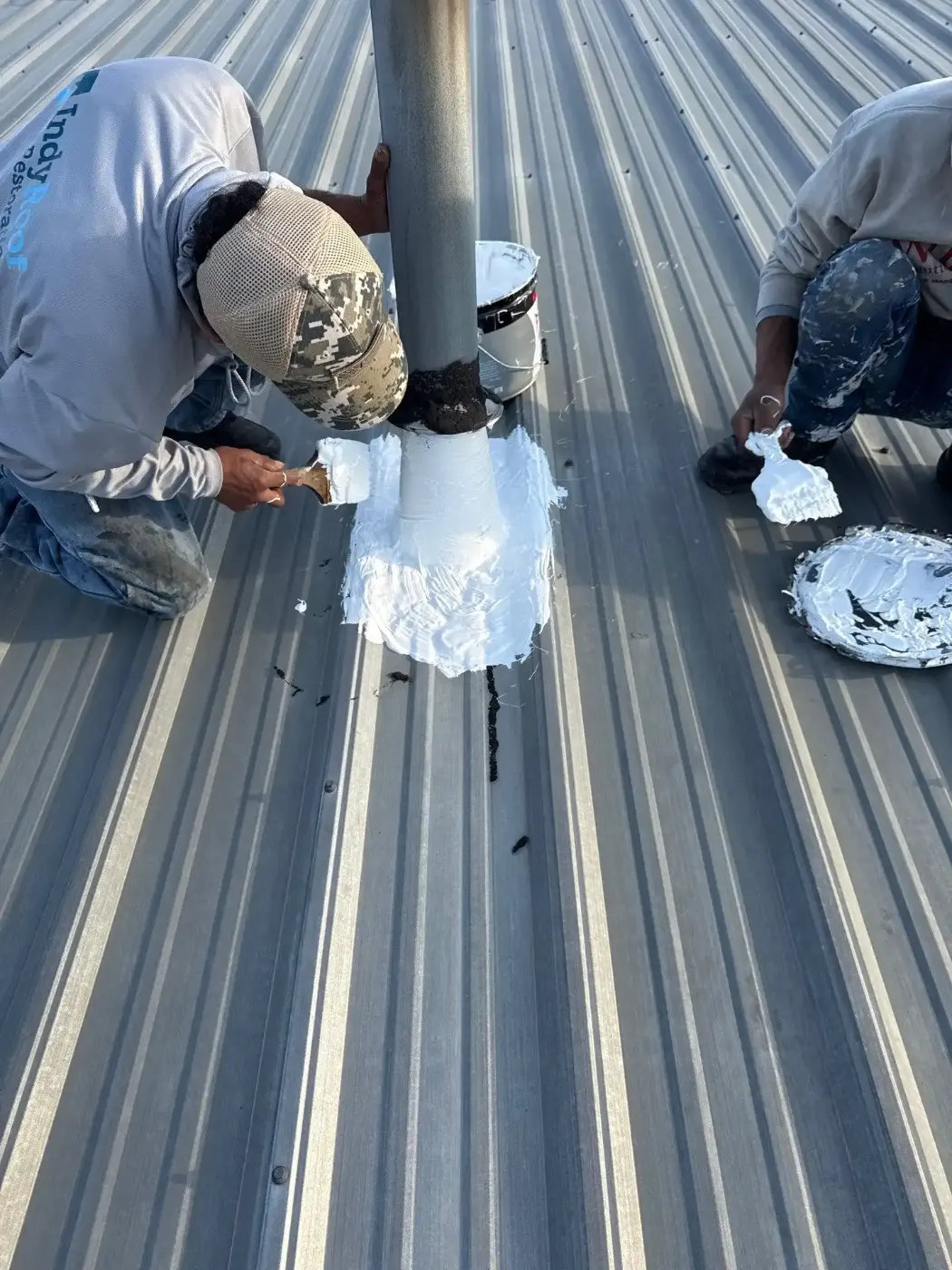 Flashing and seam work in Winamac